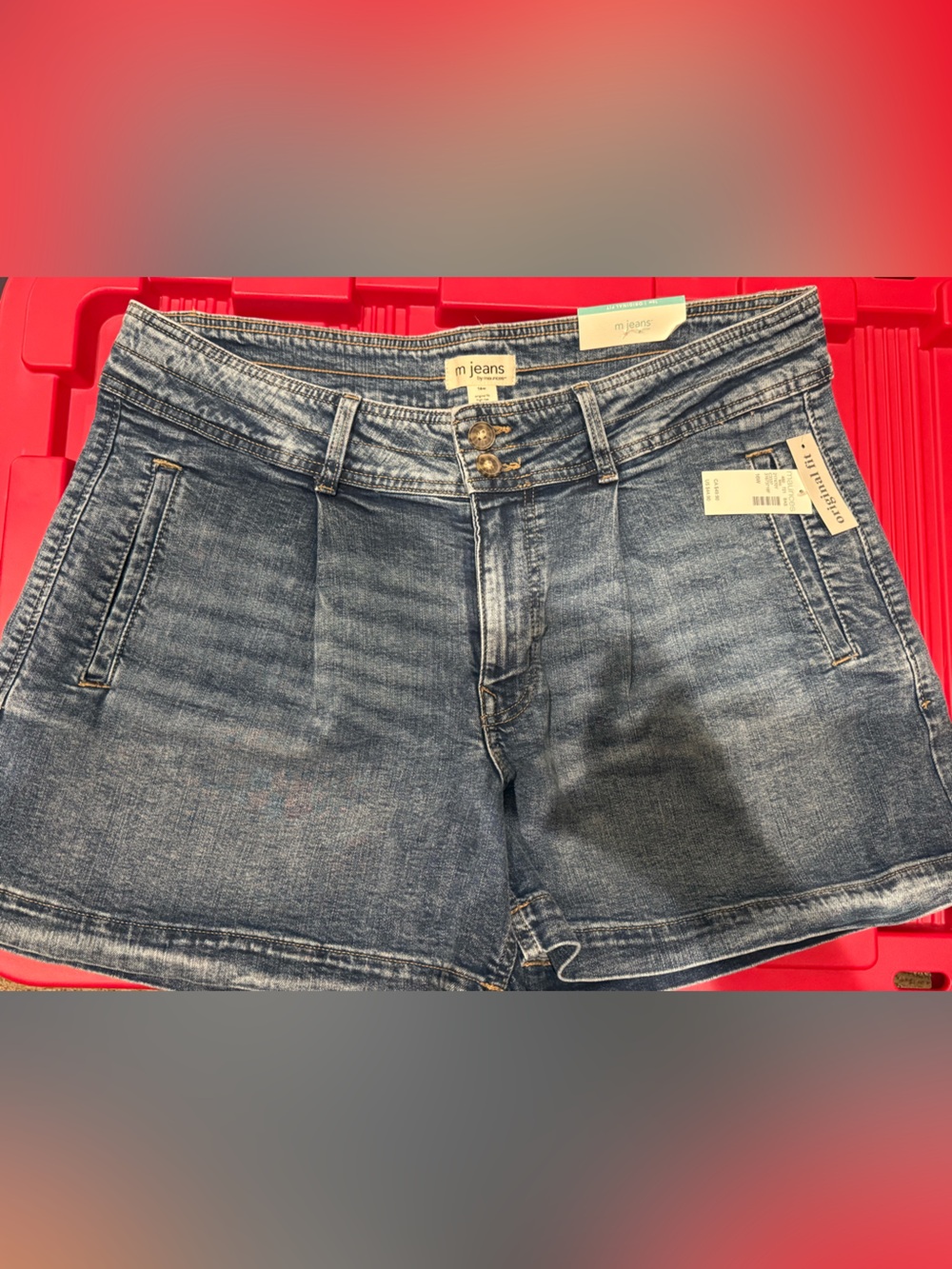 Maurice’s 5” A-line short, original fit, high waist with comfort stretch 16W
